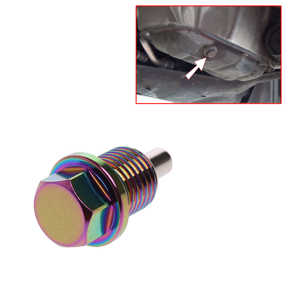 M14x1.5 Aluminum Magnetic Oil Drain Plug - Colorful Sump Bolt Nuts, 3.7x2cm (1pc) 3 thumbnail image