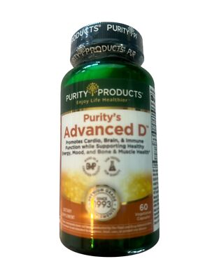 Purity Products Advanced D Formula 60 Veg Cap New Dr. Cannell's exp 10/2027
