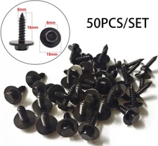 Car Body Fender Metal Screws Front Bumper Retainer Clips Bolts 7.8mm Hex Head*50