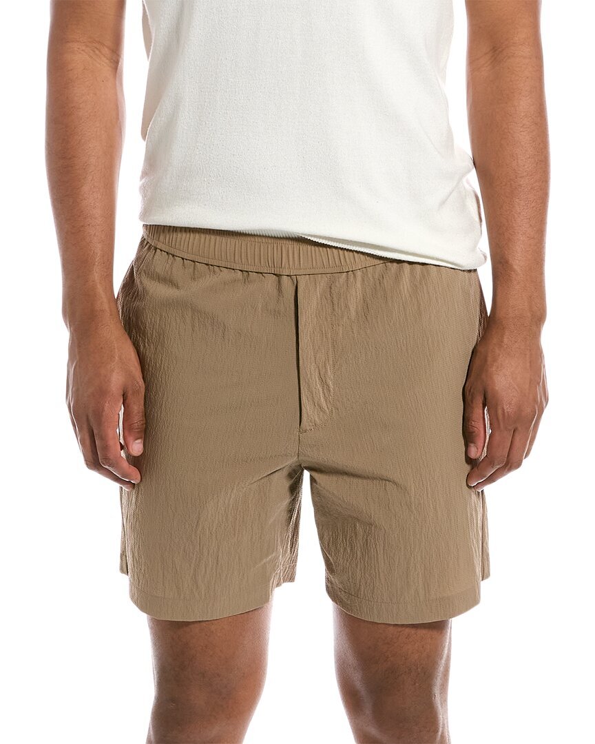 Короткие мужские шорты Theory Curtis коричневого цвета Xs 8990₽