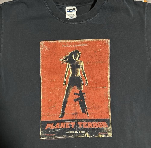 Planet Terror Movie Promo Shirt Vintage 2007 Robert Rodriguez Quentin Tarantino