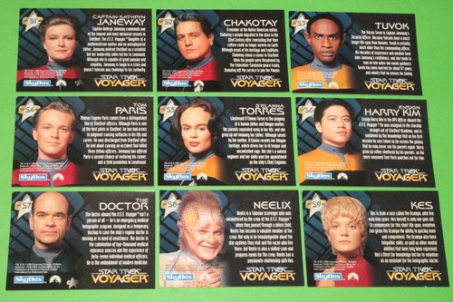 1995 STAR TREK VOYAGER SEASON 1 SERIES 1 SPECTRA FOIL CREW INSERT CARD SET S1-S9 - Picture 11 of 16