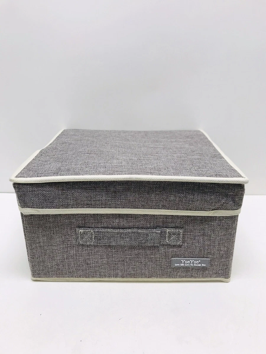 Large fabric storage cheap boxes with lids