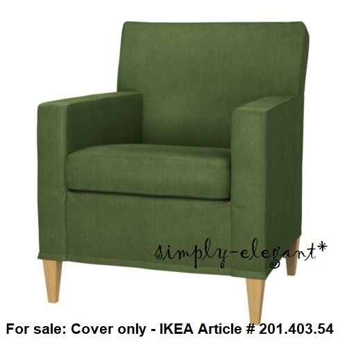 IKEA KARLSTAD Chair Cover Sivik Green Karlstad Small Chair Slipcover