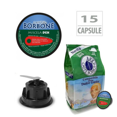 Caffe borbone Modell Nescafe Dolce Gusto 15 Kapseln Blend Dek Grün SC0
