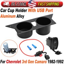 Water Ash Tray Cup Holder For 3rd Third Gen Chevrolet Camaro 1982-92 Aluminum Us