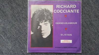 7'' Single Vinyl Riccardo Cocciante - Quand un amour SUNG IN FRENCH