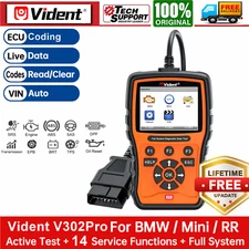 Vident V302 Pro For BMW Scanner Full System Bi-Directional Scan Tool ECU Coding