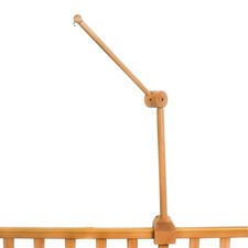 360  Rotating Baby Crib Mobile Arm,26 inches Wooden Mobile arm for Crib,Beech...