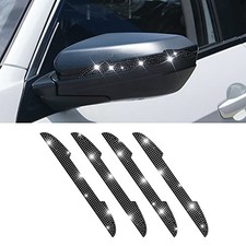 4 PCS Bling Rhinestone Car Door Handle Scratch Protector, Universal for Black