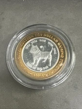 Reno Hilton Limited Edition $10 Silver Strike Gaming Token - Year of the Dog