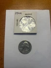 1944 Washington Quarter 25c , 90% silver U.S. Coin
