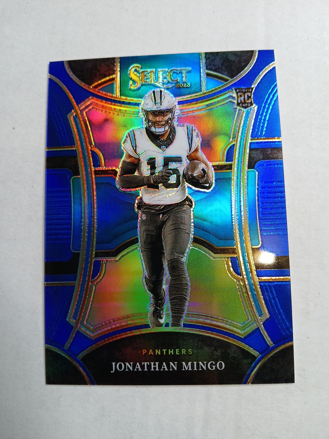 JONATHAN MINGO 2023 SELECT #414 SUITE LEVEL ROOKIE BLUE PRIZM RC /99 