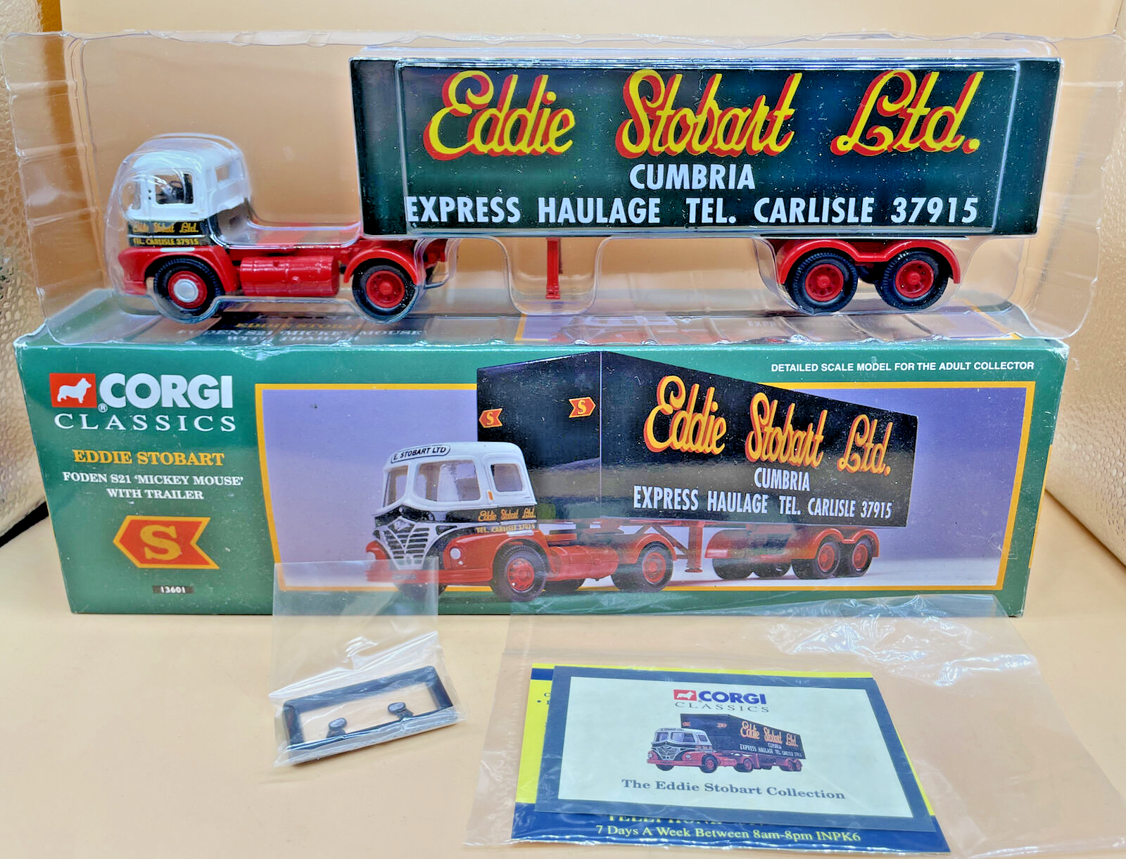 Corgi Classics 13601 Eddie Stobart Foden S21 Mickey Mouse Trailer Boxed 1:50