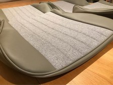 Vw T25 Seat Covers - Grey Vinyl With Grey Fabric Inserts