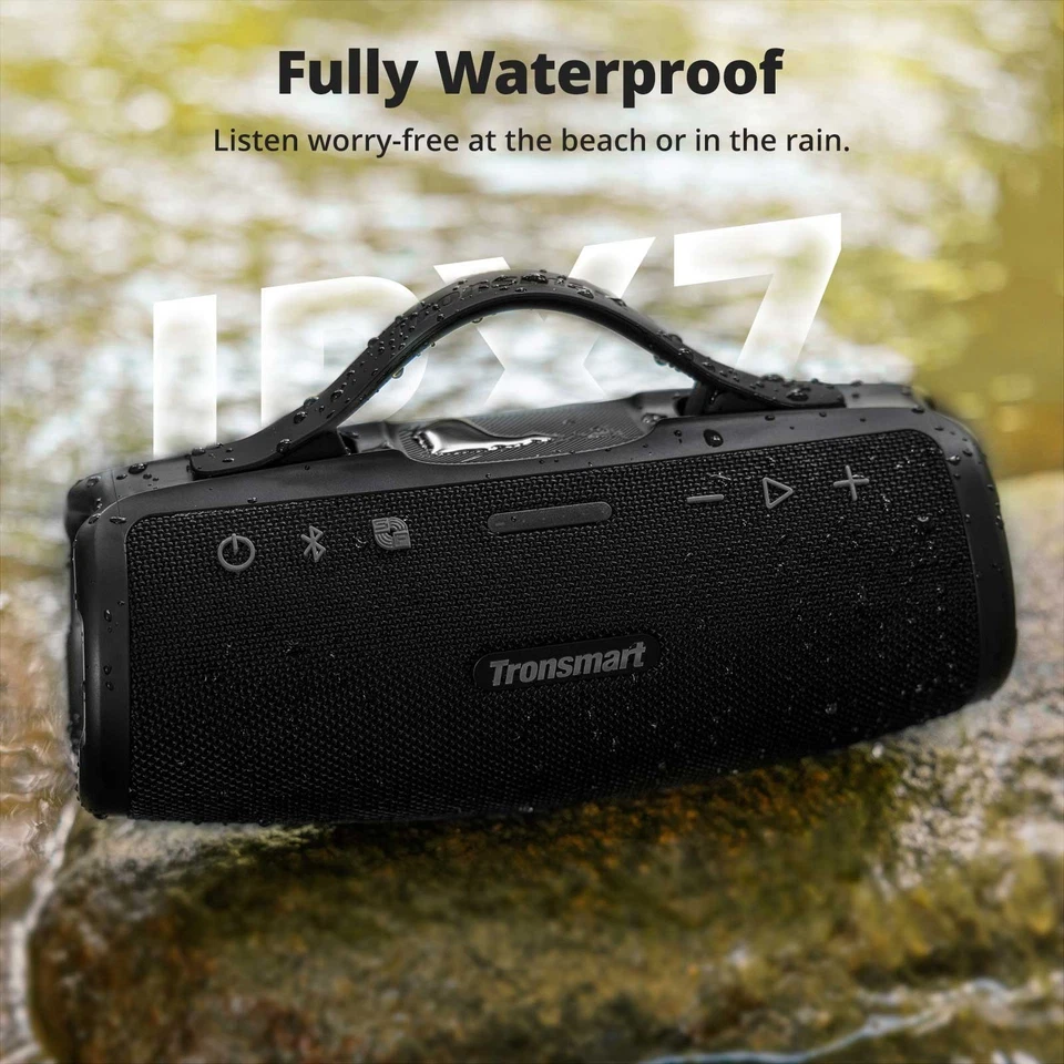 Altavoz Bluetooth Tronsmart Mirtune S100, IPX7 Impermeable, 20 horas de duración Foto 3 de 4
