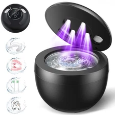 Dental Ultrasonic Retainer Cleaner Machine: 45kHz Dental Cleaning Pod for Den...