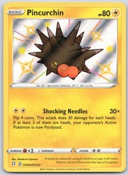 Pincurchin SV043/SV122 Shining Fates Shiny Holo Rare