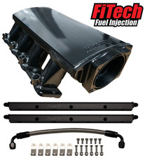 Fitech Ls1 Ls2 Ls6 Cathedral Port Short Aluminum Intake Manifold W Fuel Rails Fitech Ls1 Ls2 Ls6 Cathedral Port Short Aluminum Intake Manifold W Fuel Rails