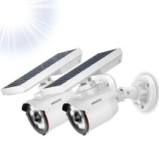 Solar Powered Outdoor Wireless Simulated Cameras Fake Wire Free Solar Motion ...