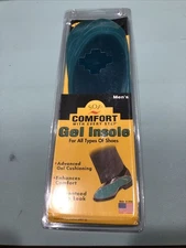 Men’s SOF Comfort Gel Cushioning Insoles For Shoes Boots Made In USA *New*