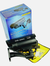 1 Pack IR Bullet Fake Dummy Surveillance Security Camera w/ Record Light - Black