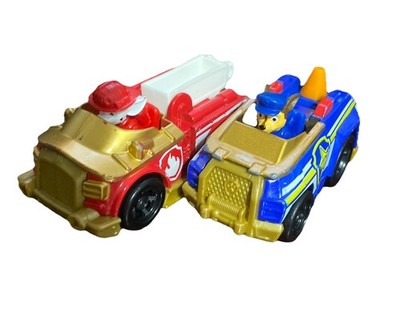 Paw Patrol Rescue True Metal Cars Marshall And Chase vtd
