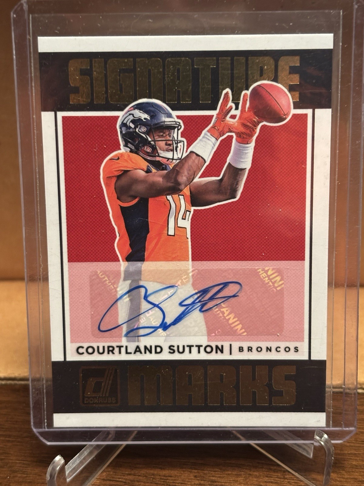 2018 Panini Donruss - Signature Marks Courtland Sutton #SM-CS (AU, RC)