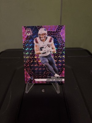 2025 Mosaic Austin Hooper FOTL SSP /13 Pink Fluorescent Prizm Patriots