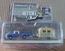GREENLIGHT: "1966 Dodge D-100 and Airstream 16' Bambi" Hitch & Tow 1:64 NIP 2015