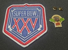 Super Bowl XXV Patch Pin Combo