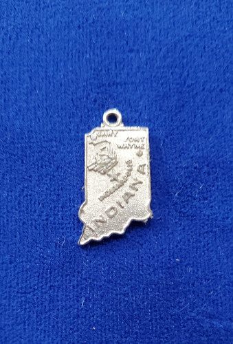 Sterling Silver INDIANA STATE Charm