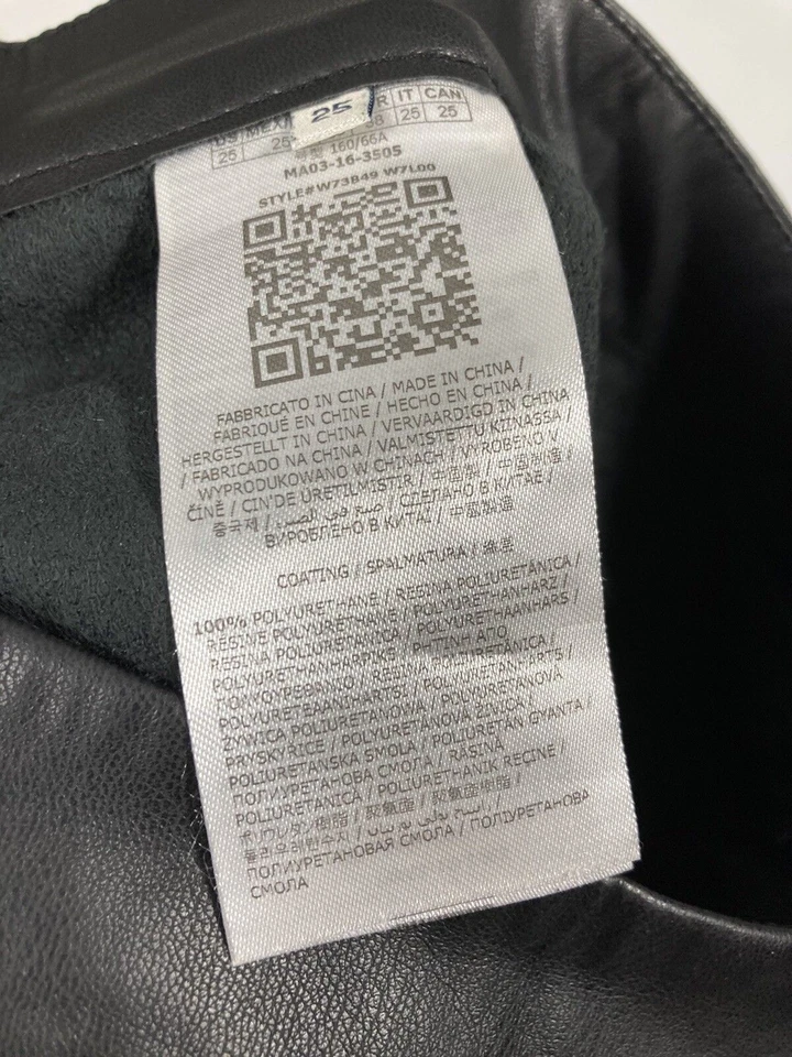 Pantalón GUESS LEAHER LOOK LEGGING - W25 L26 - Negro - Excelente Estado - Para Mujer Foto 4 de 4