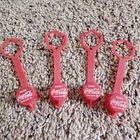 Lot of 4 Vintage Coca Cola Mini Plastic Bottle Caps