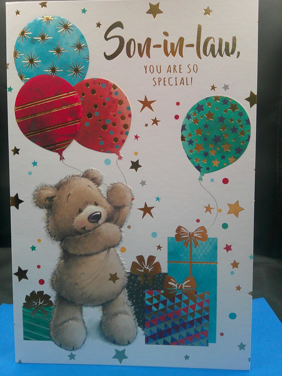 SON IN LAW BIRTHDAY CARD  9"" X6 ""