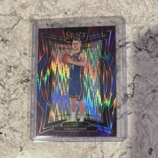 2024-25 Panini Select Prizm Rookie Nikola Topic Serial Numbered Thunder 85/249