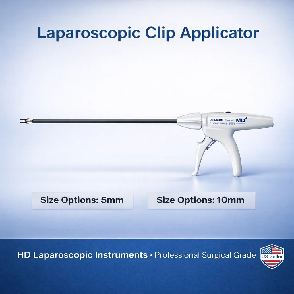 Applicateur Laparoscopique ENDO® 5 Mm 45 Cm - Neuf Et Authentifié CE - Idéal Pour Chirurgie Vétérinaire Et Bariatrique