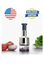Vegetable Fruit Salad Onion Garlic Food Hand Chopper Cutter Slicer Peeler Dicer