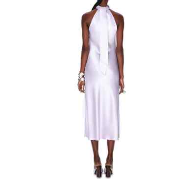 knee length dresses for ladies Sienna Satin Midi Dress main image 0