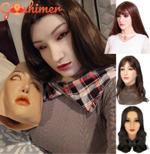 Realistic Silicone Female Face Mask - Women  Crossdressers for Cosplay