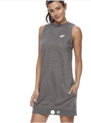 NWT Women’s Nike Sportswear Sleeveless Tennis Dress Y2K Navy Blue SMALL