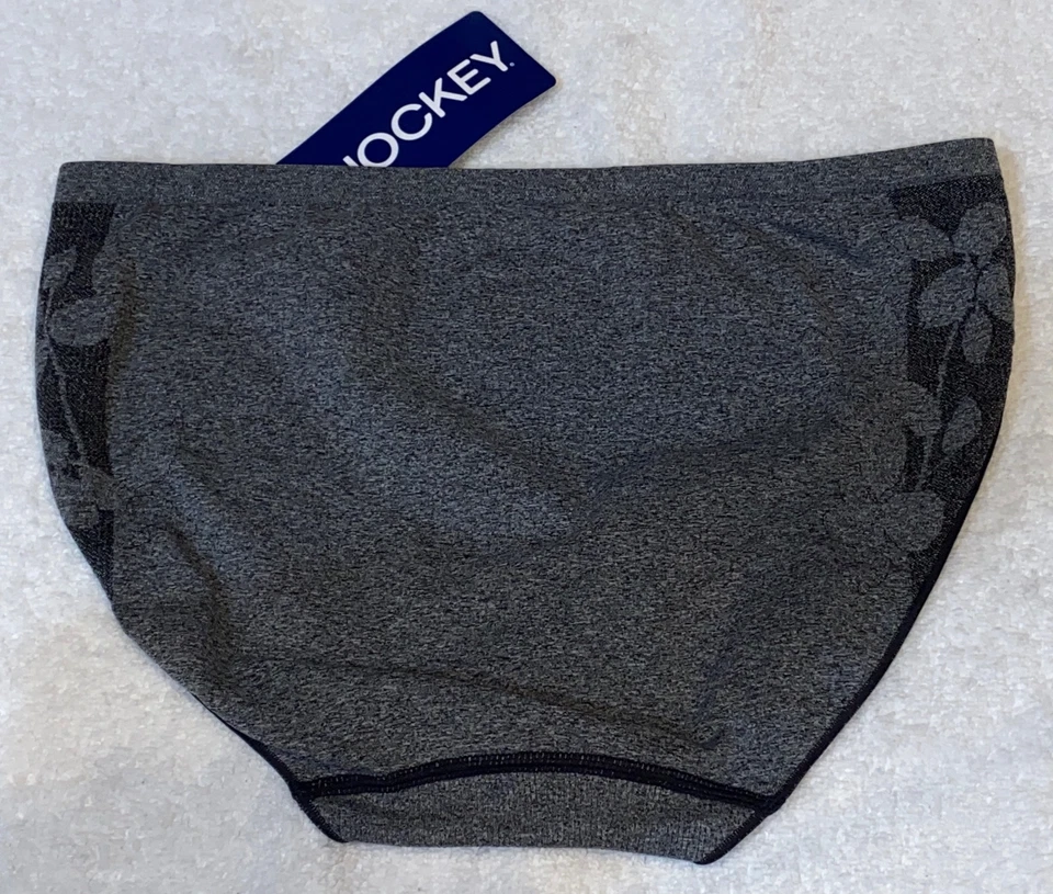 Braguita de bikini JOCKEY EcoComfort gris carbón hoja floral cuerda para mujer talla 3XL 10 Foto 4 de 4