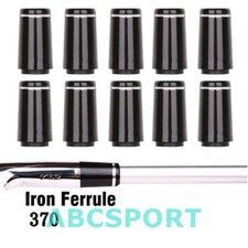 Końcówka .370 Tuleje golfowe do końcówki stożkowej Żelazny klin Czarny ze srebrnym pierścieniem wykończeniowym