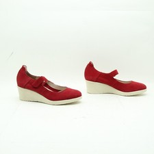 BATA Decolletè Usate Numero EU 39 (Cod.CS1850) in Camoscio Rosse Vintage