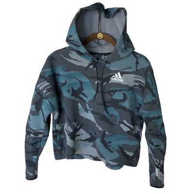 ADIDAS Women's Sportswear Sweatshirt Hoodie Grey I Wild