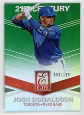 Josh Donaldson 2015 Panini Elite Baseball 21st Century Green Parallel #098/199