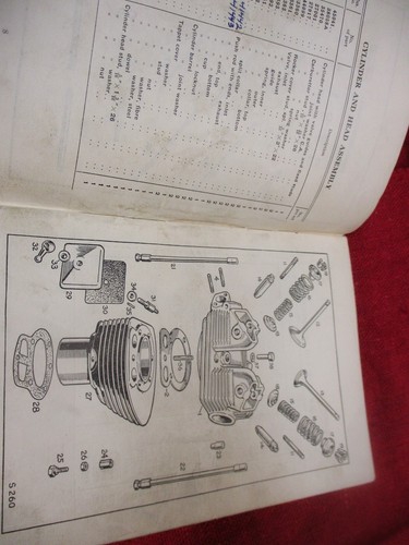Royal Enfield List of Spare and Replacement Parts 1959-60 014923 - Foto 4 di 10