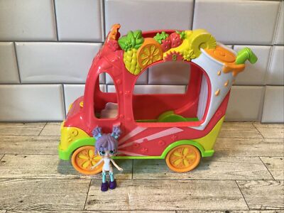 Shopkins Shoppies Smoothie Juice Truck Van Vehicle Retired Fruit Car
