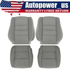 2008-2012 Fits Honda Accord Driver/Passenger Seat Leather Cover Bottom&Back Gray