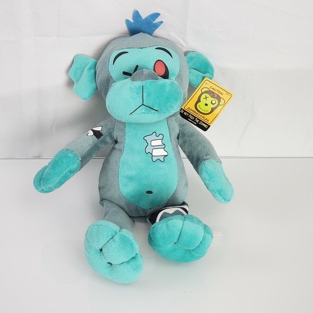 High Intensity Prizes Blue Monkey Stuffed Aqua Plush Emerald Toy Zombie NEW 16" eBay